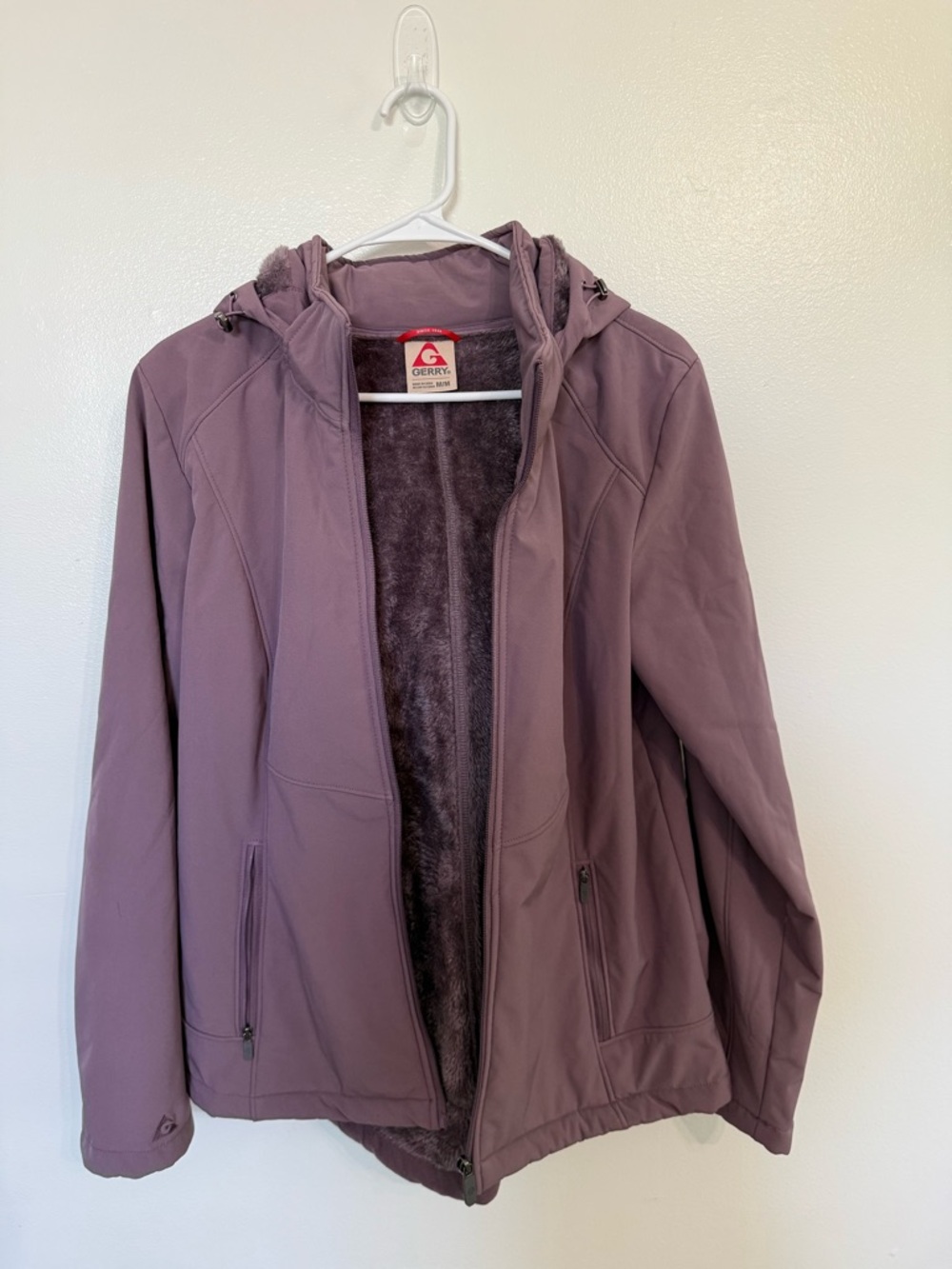 Gerry Weber Dusty Purple fur-lined jacket - Sz M